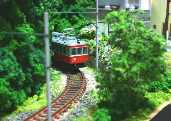 箱根登山鉄道風鉄道模型Nゲージレイアウト